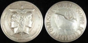 Médaille de la chambre de commerce et d'industie de Rouen - J.H. Coëffin Médaille de la chambre de commerce et d'industie de Rouen - J.H. Coëffin