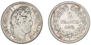 2 francs Louis-Philippe I 1835 A (Paris) 2 francs Louis-Philippe I 1835 A (Paris)