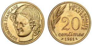 20 centimes concours de Baron 1961 - Essai