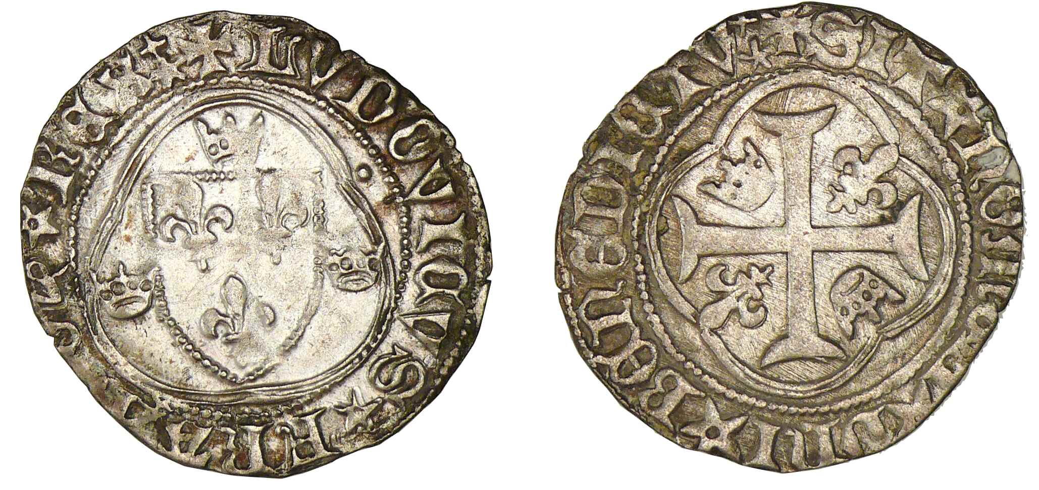 Louis XI - Blanc à la couronne (Montpellier) Louis XI - Blanc à la couronne (Montpellier)