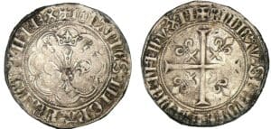 Jean II Le Bon - Gros à la fleur de lis - Patte d'oie