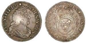 Louis XIV - Demi-écu aux palmes 1693 9 (Rennes) Louis XIV - Demi-écu aux palmes 1693 9 (Rennes)