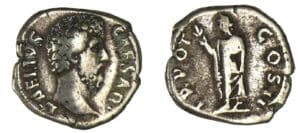 Aélius - Denier (137, Rome) L'Espérance