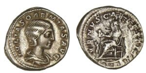 Julia Soemias - Denier (220, Rome) Vénus
