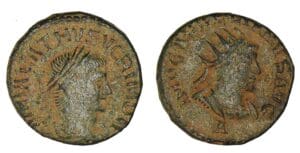 Vaballath et Aurélien - Antoninien (270/272, Antioche) Vaballath et Aurélien - Antoninien (270/272, Antioche)