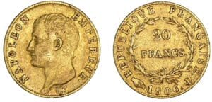 20 francs Napoléon I tête nue 1806 I (Limoges) 20 francs Napoléon I tête nue 1806 I (Limoges)