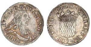 Monaco - Honoré II - 1/12 d'écu ou 5 sols 1662 Monaco - Honoré II - 1/12 d'écu ou 5 sols 1662