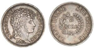 Italie - Naples - Joachim Murat - 2 lire 1813 Italie - Naples - Joachim Murat - 2 lire 1813