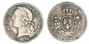 Louis XV - Vingtième d'écu au bandeau 1748 W (Lille)
