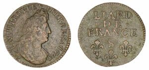 Louis XIV - Liard au buste âgé 1693 S (Reims) Louis XIV - Liard au buste âgé 1693 S (Reims)