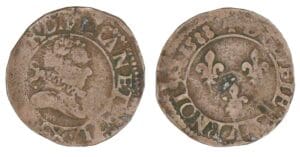 Henri III - Double tournois 1588 X (Amiens)