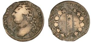 12 deniers type FRANCOIS 1792 T (Nantes)