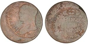 5 centimes Dupré grand module An 5 W (Lille) Frappe casquette
