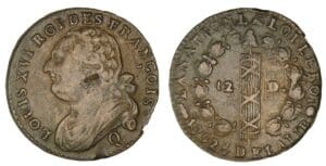 12 deniers type FRANCAIS 1792 Q (Perpignan)