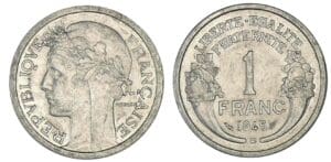 1 franc Morlon 1945 B (Beaumont-le-Roger)