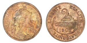 2 centimes Dupuis 1907 2 centimes Dupuis 1907