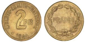 2 francs France libre 1944