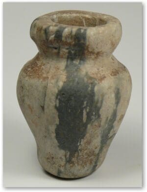 Egypte - Petit vase à col en pierre - Ier mill. av. J.-C.