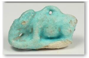 Egypte - Amulette d'animal en frite bleue - Ier mill. av. J.-C.