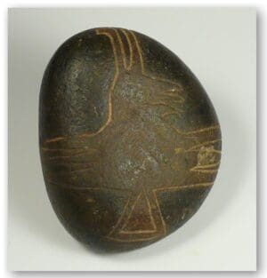 Pré-colombien - Nazca - Galet gravé - IV-VIIème siècle ap. J.-C.