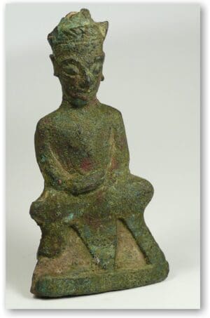 Khmer - Bhouda en bronze - XVIIème siècle.