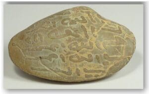 Indonésie - Java - Fossil de coquillage inscrit.
