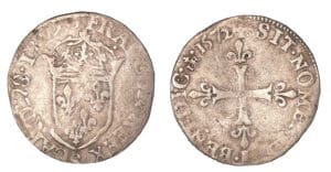 Charles IX - Douzain 1er type 1572 S (Troyes). Charles IX - Douzain 1er type 1572 S (Troyes).