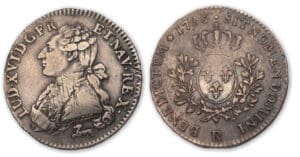 Louis XVI - Cinquième d'écu aux lauriers 1786 R (Orléans)