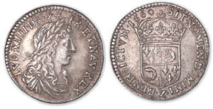 Louis XIV - Douzième d'écu buste juvénile du Dauphiné 1660 Z Louis XIV - Douzième d'écu buste juvénile du Dauphiné 1660 Z