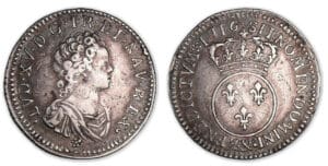 Louis XV - Quart d'écu Vertugadin 1716 & (Aix) Louis XV - Quart d'écu Vertugadin 1716 & (Aix)