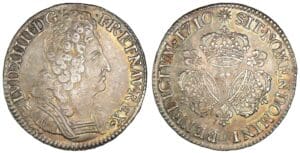 Louis XIV - Ecu aux trois couronnes 1710 T (Nantes) Louis XIV - Ecu aux trois couronnes 1710 T (Nantes)