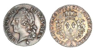 Louis XV - Vingtième d'écu 1779 A (Paris) frappe postume Louis XV - Vingtième d'écu 1779 A (Paris) frappe postume