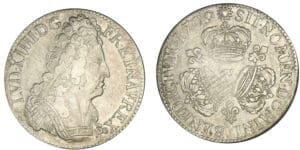Louis XIV - Ecu aux trois couronnes 1709 V (Troyes)