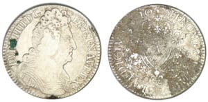 Louis XIV - Demi-écu aux trois couronnes 1710 A (Paris)