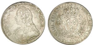 Louis XV - Ecu aux lauriers 1726 K (Bordeaux)