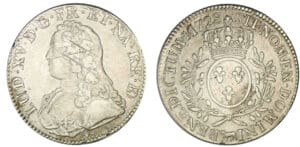 Louis XV - Ecu aux lauriers 1728 (Pau)