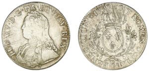 Louis XV - Ecu aux lauriers 1730 R (Orléans)