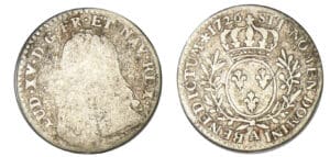 Louis XV - Dixième d'écu aux lauriers 1726 A (Paris)