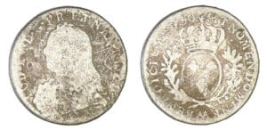 Louis XV - Dixième d'écu aux lauriers 1730 AA (Metz)