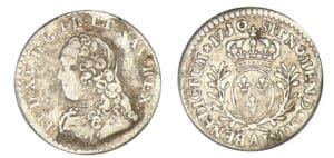 Louis XV - Vingtième d'écu aux lauriers 1730 A (Paris)