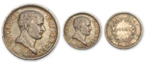 1/4 fr Napoléon 1er tête nue Tête de Négre 1807 A (Paris)