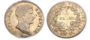 1 fr Napoléon 1er Empereur An 13 A (Paris)