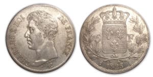 5 frs Charles X 1er type 1825 I (Limoges)