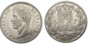 5 frs Charles X 2e type 1829 Q (Perpignan)