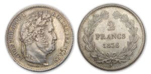 2 frs Louis-Philippe I 1836 W (Lille)