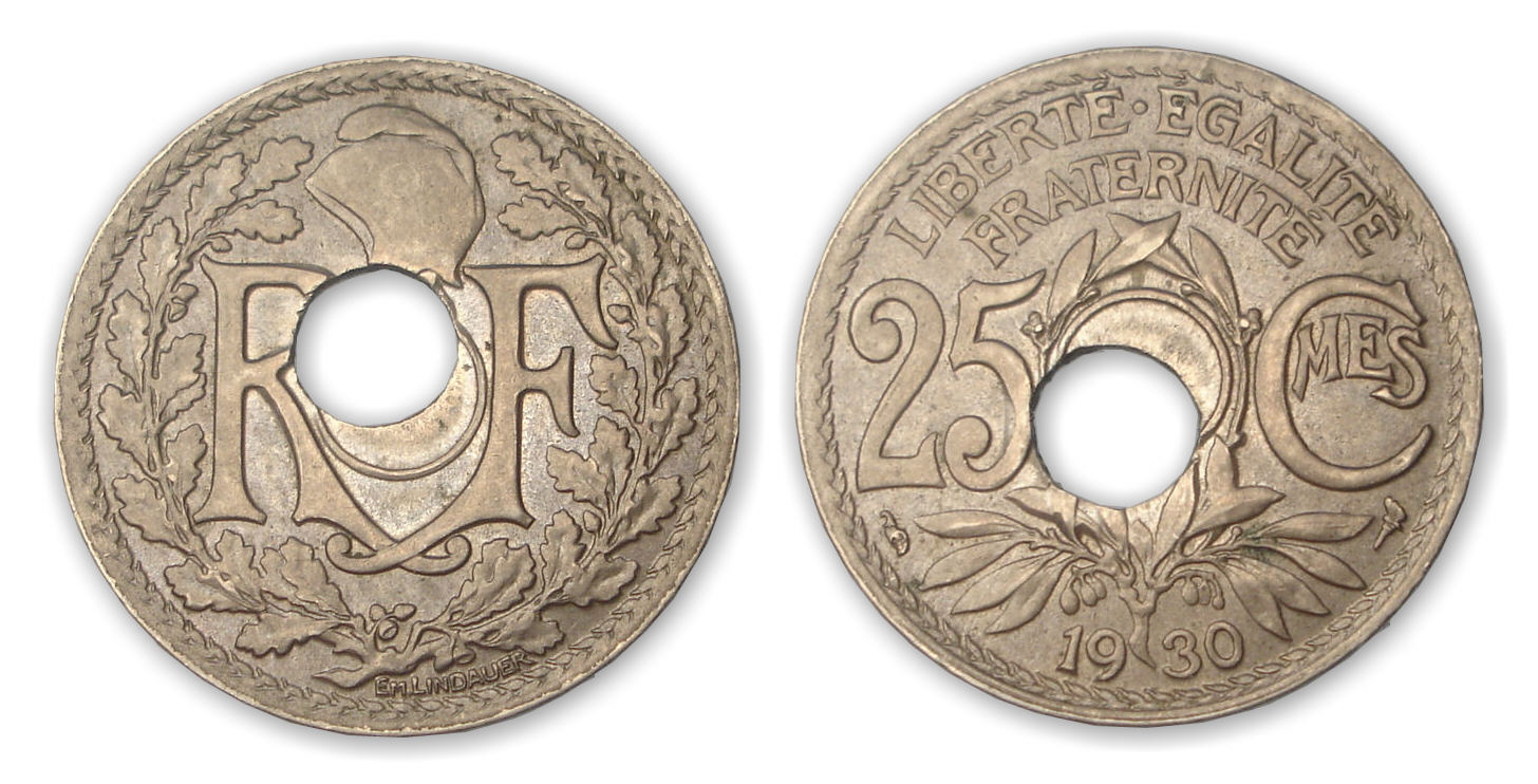 25 cte Lindauder 1930 perforation décentrée 25 cte Lindauder 1930 perforation décentrée