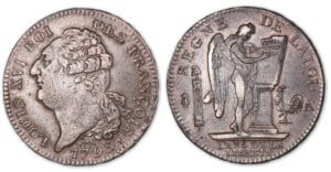 Ecu de 6 livres type FRANCOIS 1793 A (Paris). Ecu de 6 livres type FRANCOIS 1793 A (Paris).