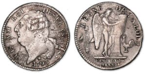Ecu de 6 livres type FRANCOIS 1793 MA (Marseille). Ecu de 6 livres type FRANCOIS 1793 MA (Marseille).