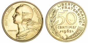 50 centimes Lagriffoul 1962 essai piéfort