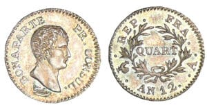 1/4 franc Bonaparte Premier Consul - An 12 A (Paris)